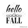 Hello fall svg | Autumn season decor