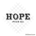 Hope svg | Psalm 42:5 svg
