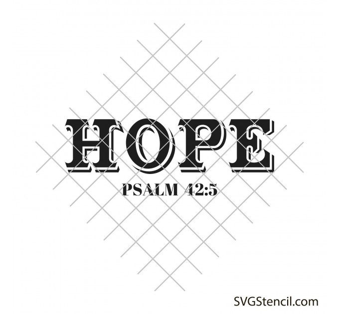 Hope svg | Psalm 42:5 svg