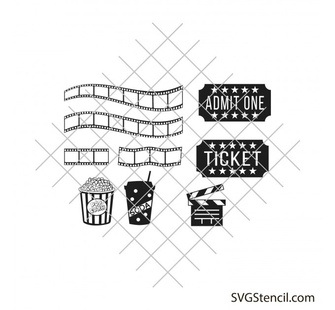 Movie svg | Theater bundle svg