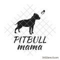 Pitbull mama svg | Cute pitbull svg