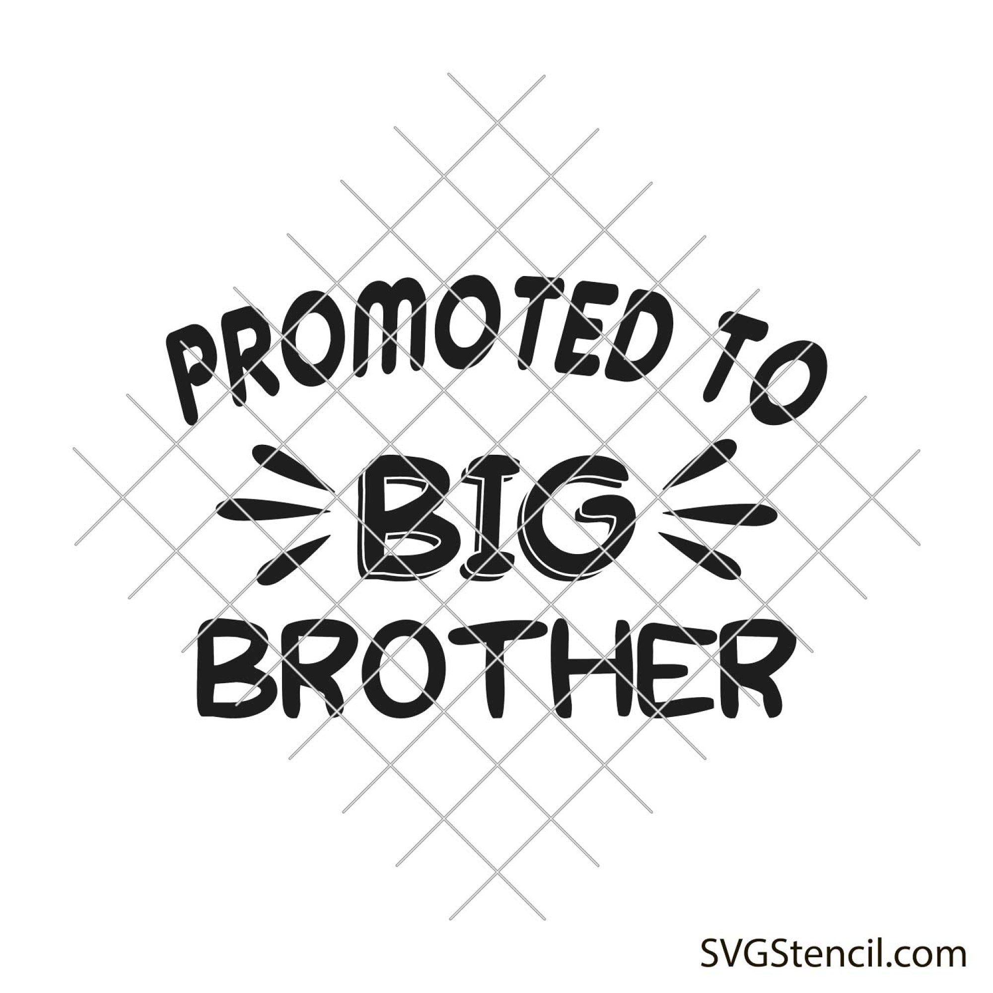 Baby announcement svg | Pregnancy svg | Little brother svg - SVGStencil