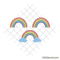 Rainbow svg | Rainbow clipart svg