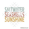 Saltwater Seashells Sunshine svg | Beach shirt design