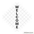 Welcome svg | Vertical welcome sign svg