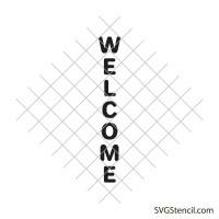 Welcome svg | Vertical welcome sign svg