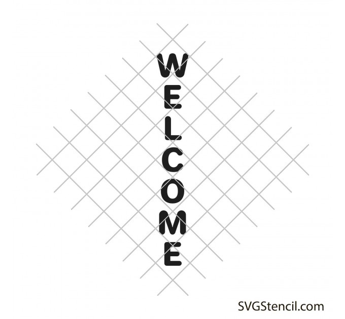 Welcome svg | Vertical welcome sign svg