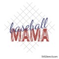 Baseball mama svg | Distressed baseball svg