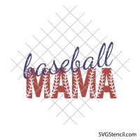 Baseball mama svg | Distressed baseball svg