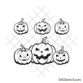 Halloween pumpkins svg | Scary pumpkin svg