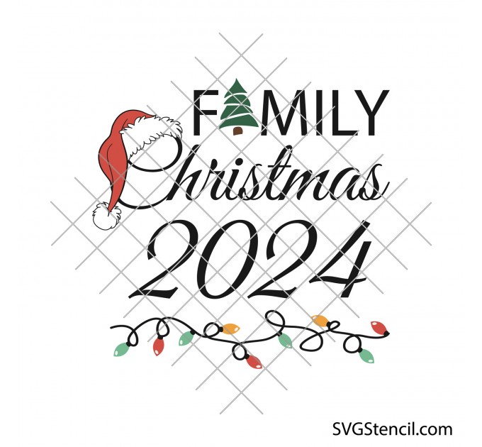 2024 family Christmas svg | Matching family Christmas shirts svg