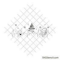 Christmas heartbeat svg | Christmas tree svg | Kids shirt svg design