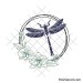 Floral dragonfly svg | Dragonfly with flowers svg