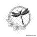 Floral dragonfly svg | Dragonfly with flowers svg