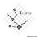 Taurus floral zodiac sign svg