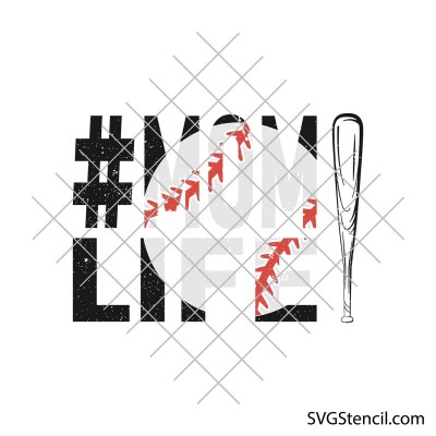 Mom life baseball svg | Softball mom svg | Baseball shirt svg