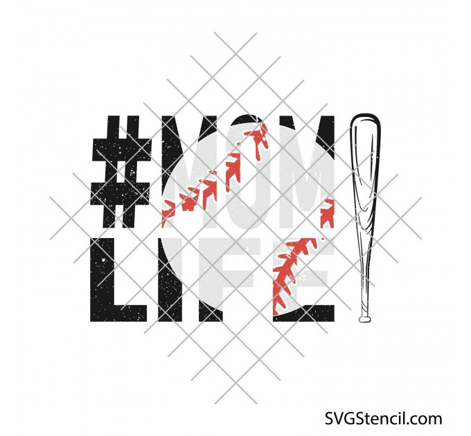 Mom life baseball svg | Softball mom svg | Baseball shirt svg