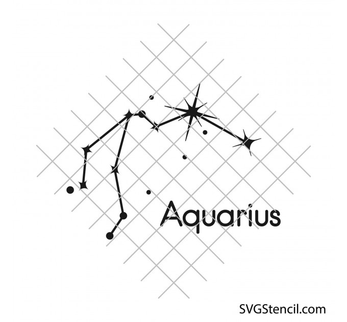 Star zodiac constellation svg