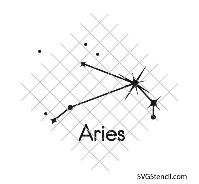 Star zodiac constellation svg