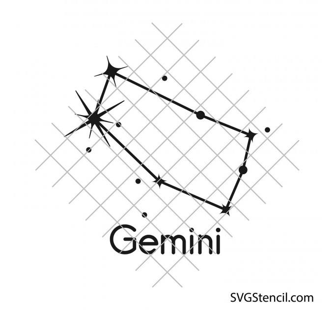 Star zodiac constellation svg