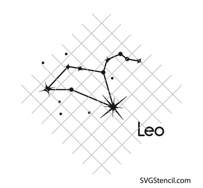 Star zodiac constellation svg