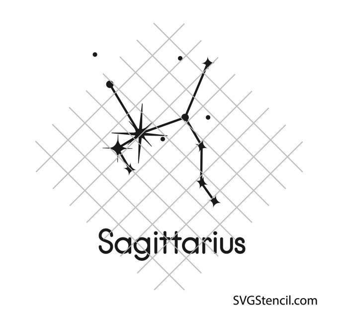 Star zodiac constellation svg