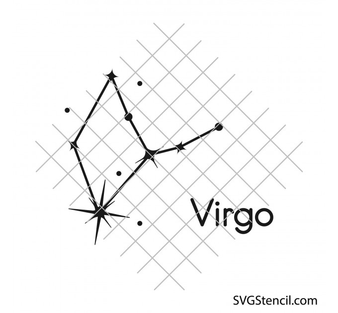 Star zodiac constellation svg