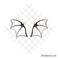 Vampire wings svg | Halloween bat wings svg