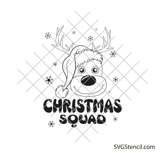 Christmas squad svg | Merry Christmas svg | Kids funny Christmas shirt design