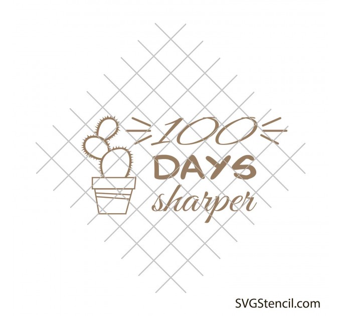100 Days Sharper Svg