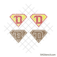Superhero dad svg