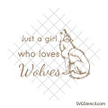 Just a girl svg