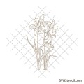 Bouquet of daffodils svg