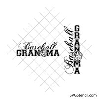 Baseball grandma svg | Vintage baseball svg | Biggest fan baseball svg