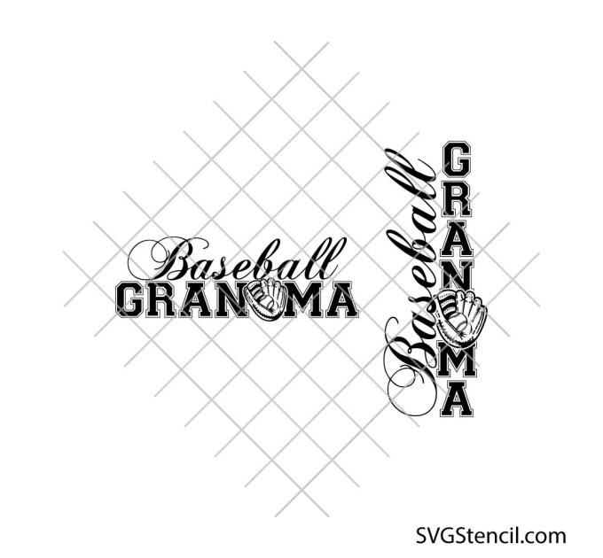 Baseball grandma svg | Vintage baseball svg | Biggest fan baseball svg