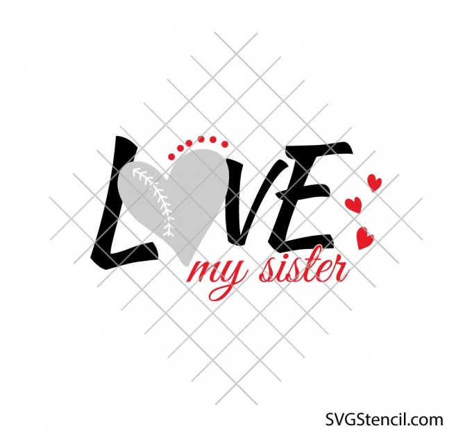 Little sister baseball svg | Play ball svg | Baseball season svg