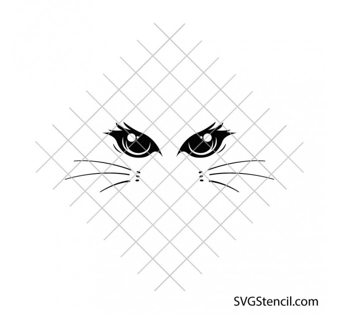 Cat eyes svg | Cute cat svg | Kitten eyes clip art