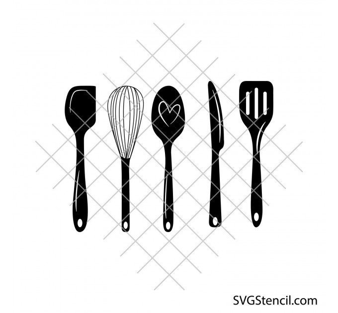 Kitchen split frame svg | Kitchen monogram svg | Cooking svg