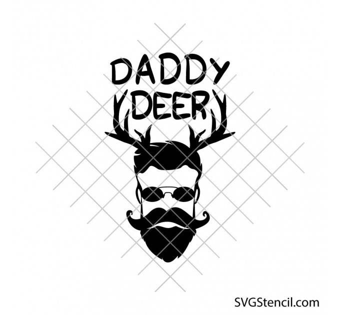 Daddy deer svg | Christmas daddy svg | Dad hunter svg