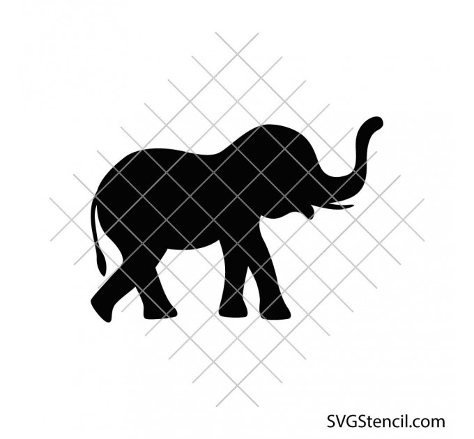 Elephant silhouette svg | Elephant svg | Elephant clipart