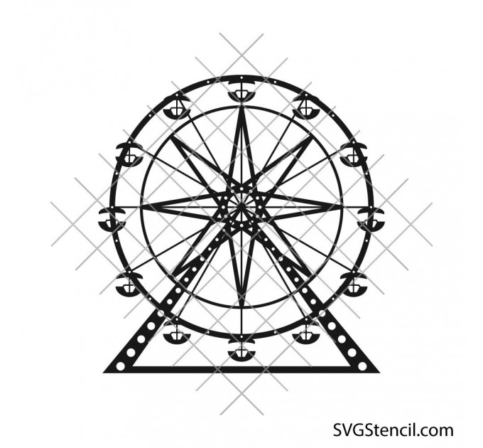 Ferris wheel svg | Festival svg | Carnival park svg