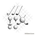 Golf bundle svg | Golfer svg | Golfing svg