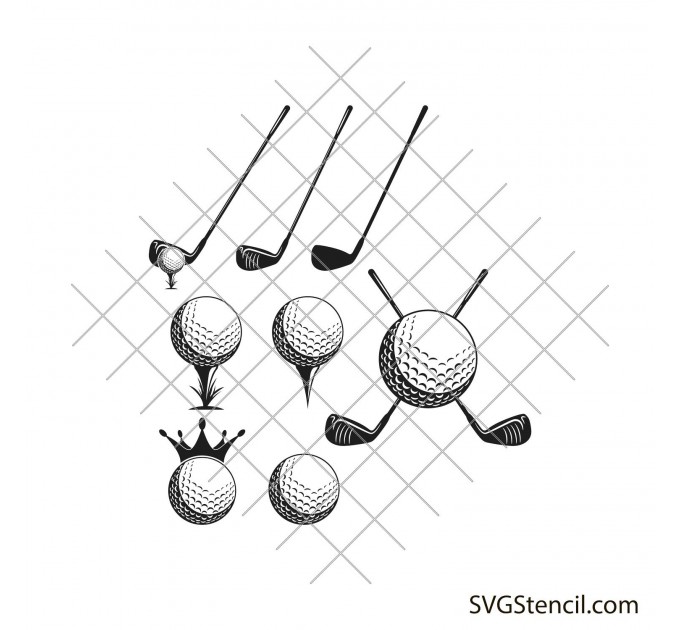 Golf bundle svg | Golfer svg | Golfing svg