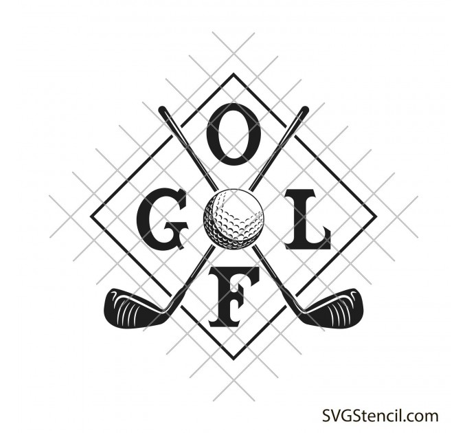 Golf shirt svg design | Golf logo svg | Golfing svg