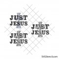 Just Jesus svg | Christian cross | Religious svg | Bible verse svg