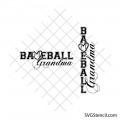 Love baseball grandma svg | Baseball nana svg | Baseball decal svg