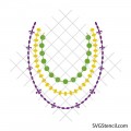 Mardi Gras beads svg | Beads necklace svg | Carnaval beads svg