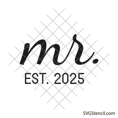 Mr and mrs sign svg