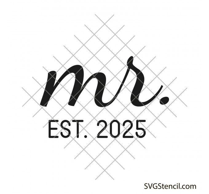 Mr and mrs sign svg