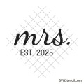 Mr and mrs sign svg